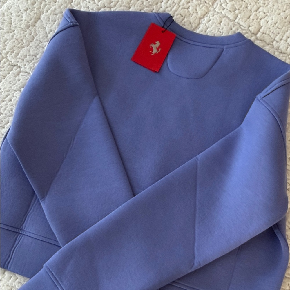 Ferrari Women's Blue Scuba Sweatshirt - Picture 7 of 7